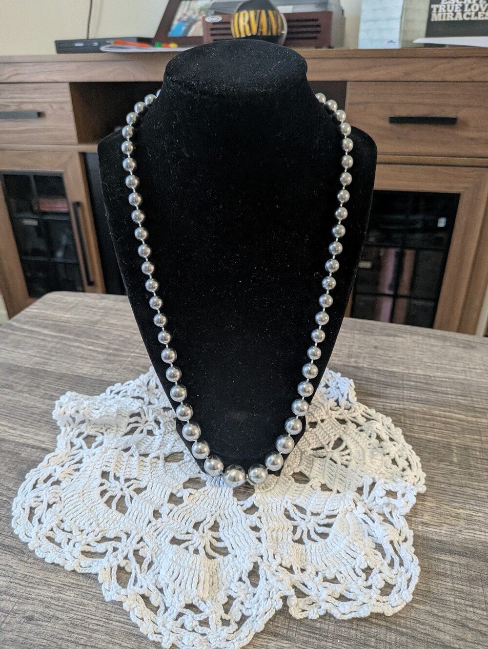 Silver Bead Necklace